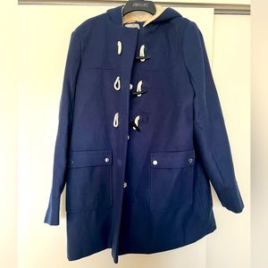 Women’s size extra large navy blue hooded coat